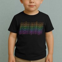 Retro Palm Springs Retro Multicolor Toddler T-Shirt