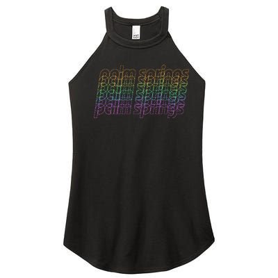 Retro Palm Springs Retro Multicolor Women's Perfect Tri Rocker Tank