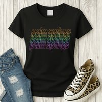 Retro Palm Springs Retro Multicolor Womens T-Shirt