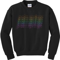 Retro Palm Springs Retro Multicolor Kids Sweatshirt