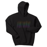 Retro Palm Springs Retro Multicolor Kids Hoodie