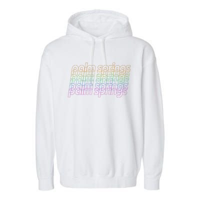 Retro Palm Springs Retro Multicolor Garment-Dyed Fleece Hoodie