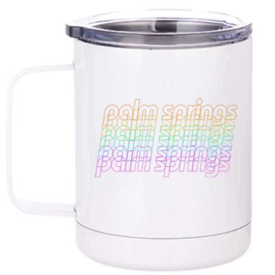 Retro Palm Springs Retro Multicolor 12 oz Stainless Steel Tumbler Cup