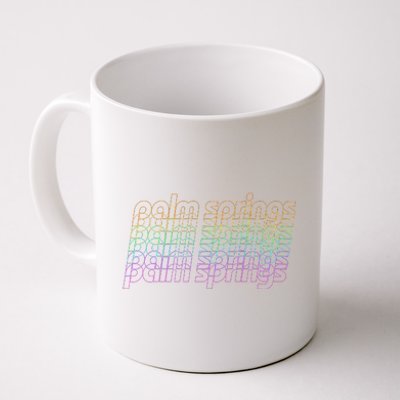 Retro Palm Springs Retro Multicolor Coffee Mug