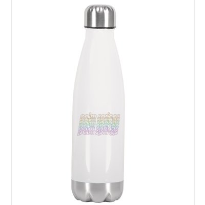 Retro Palm Springs Retro Multicolor Stainless Steel Insulated Water Bottle