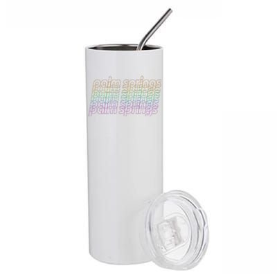 Retro Palm Springs Retro Multicolor Stainless Steel Tumbler