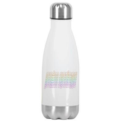 Retro Palm Springs Retro Multicolor Stainless Steel Insulated Water Bottle