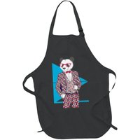 Retro Panda Platted Suit Graphic Apron