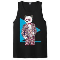 Retro Panda Platted Suit Graphic PosiCharge Competitor Tank