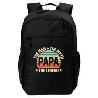Retro Papa The Man Myth Legend Backpack