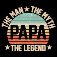 Retro Papa The Man Myth Legend Backpack