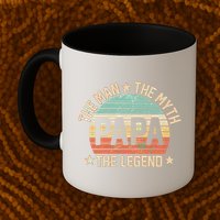 Retro Papa The Man Myth Legend Mug
