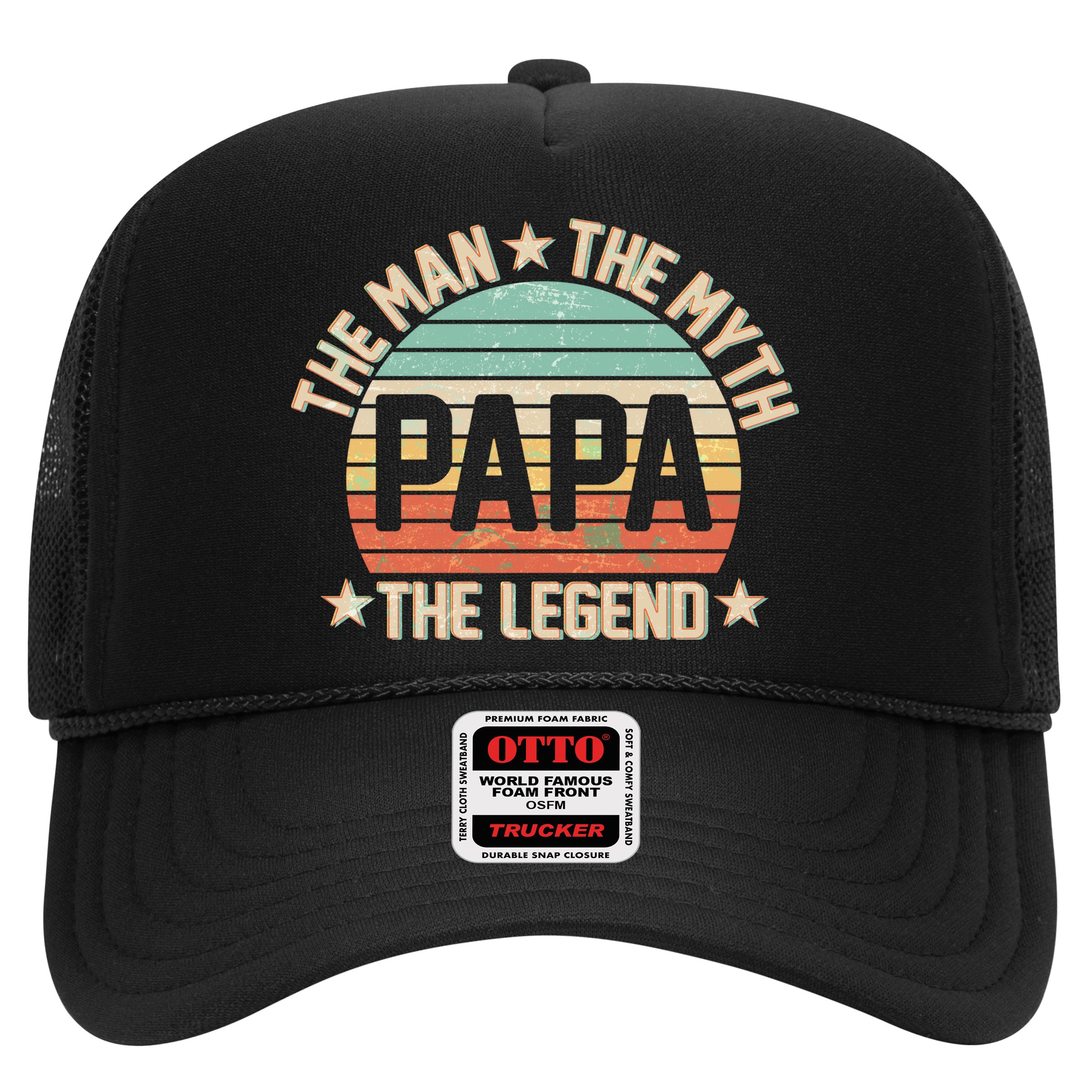Retro Papa The Man Myth Legend Hat