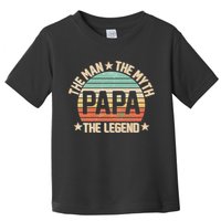 Retro Papa The Man Myth Legend Toddler T-Shirt