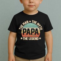 Retro Papa The Man Myth Legend Toddler T-Shirt