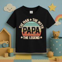 Retro Papa The Man Myth Legend Toddler T-Shirt