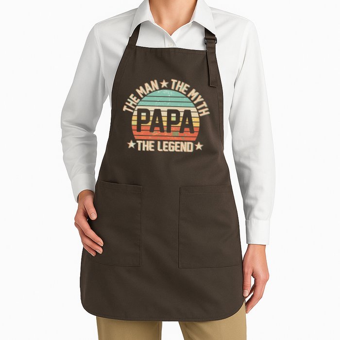 Retro Papa The Man Myth Legend Apron