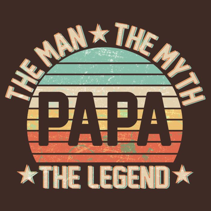 Retro Papa The Man Myth Legend Apron