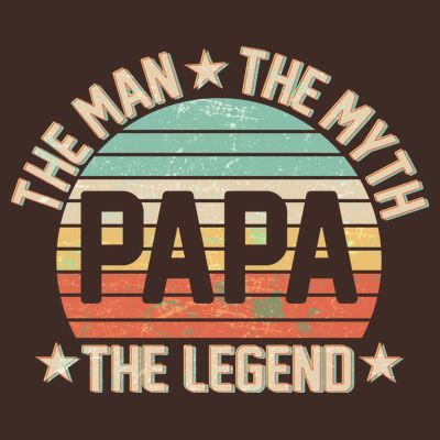 Retro Papa The Man Myth Legend T-Shirt