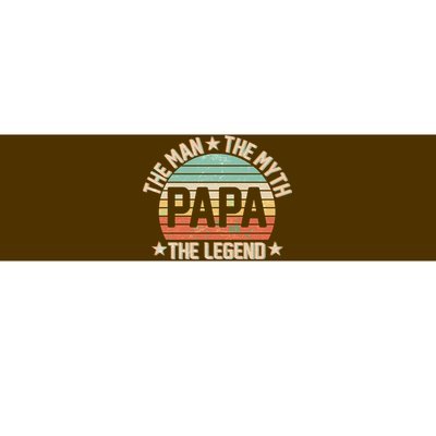 Retro Papa The Man Myth Legend Bumper Sticker