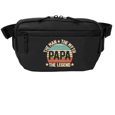 Retro Papa The Man Myth Legend Crossbody Pack