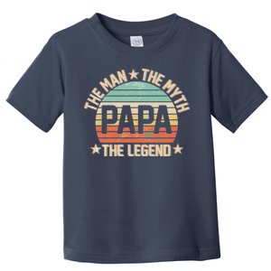 Retro Papa The Man Myth Legend Toddler T-Shirt