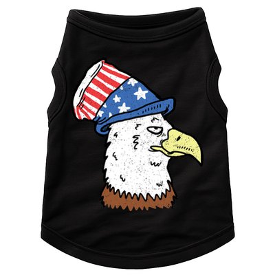 Retro Patriotic Bald Eagle  Doggie Tank