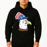 Retro Patriotic Bald Eagle  Hoodie