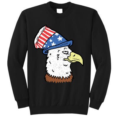 Retro Patriotic Bald Eagle  Sweatshirt