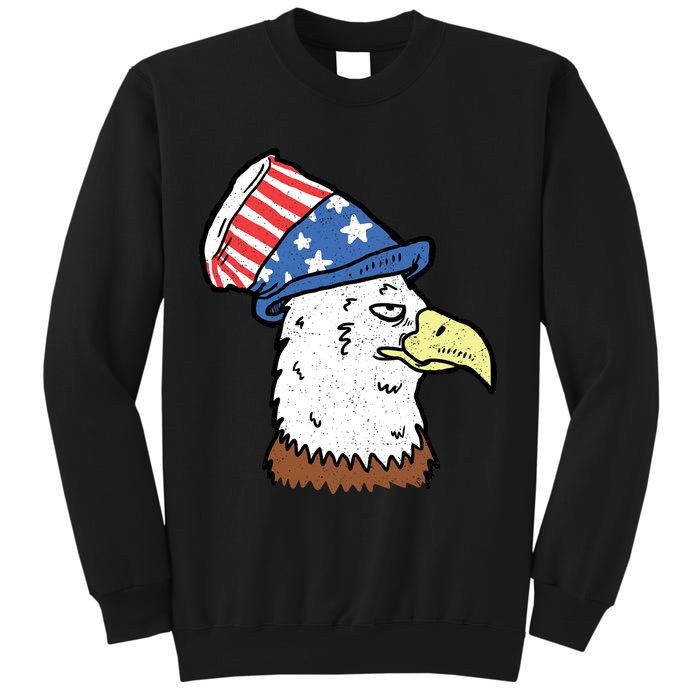 Retro Patriotic Bald Eagle  Sweatshirt