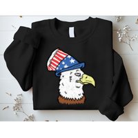 Retro Patriotic Bald Eagle  Sweatshirt