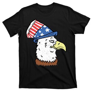 Retro Patriotic Bald Eagle  T-Shirt