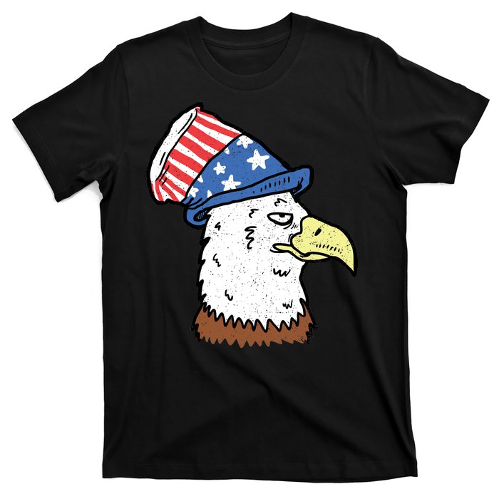 Retro Patriotic Bald Eagle  T-Shirt