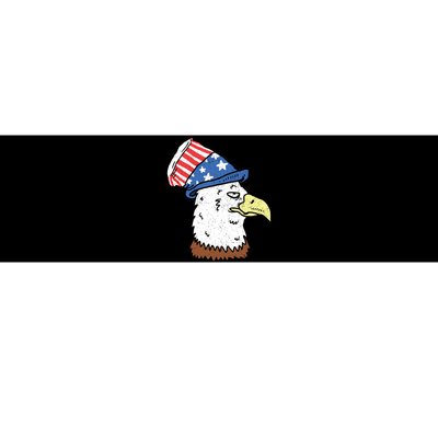 Retro Patriotic Bald Eagle  Bumper Sticker