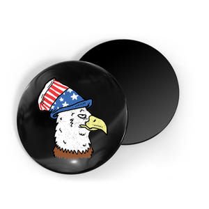 Retro Patriotic Bald Eagle  Magnet