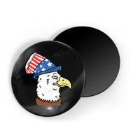 Retro Patriotic Bald Eagle  Magnet