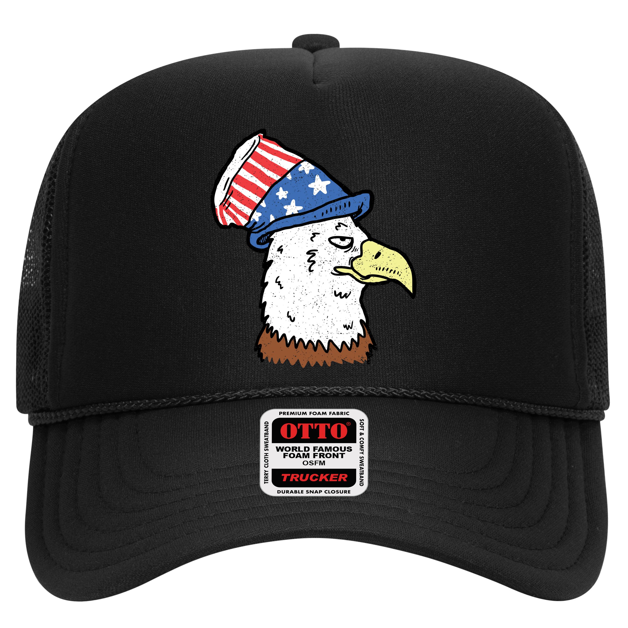 Retro Patriotic Bald Eagle  Hat