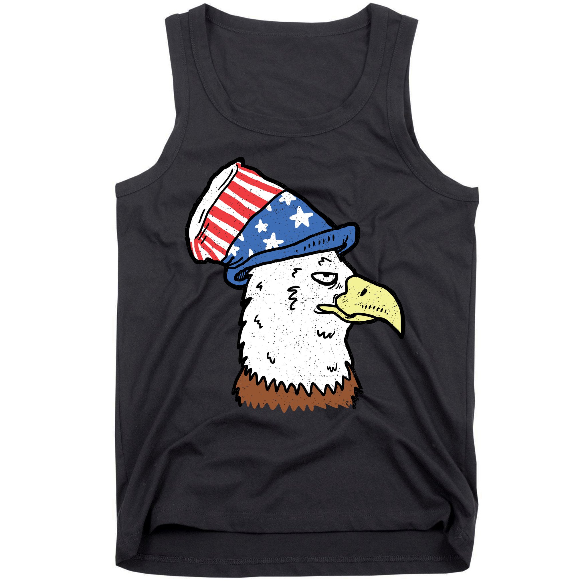 Retro Patriotic Bald Eagle  Tank Top