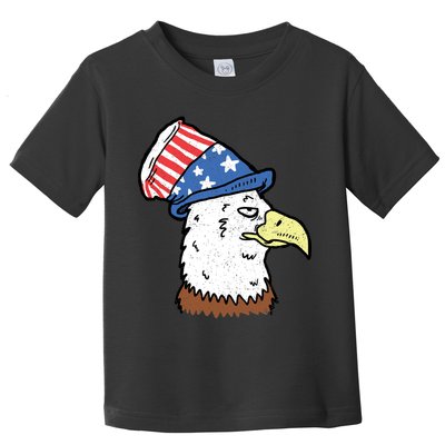 Retro Patriotic Bald Eagle  Toddler T-Shirt
