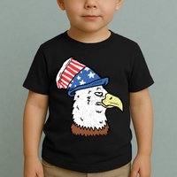 Retro Patriotic Bald Eagle  Toddler T-Shirt