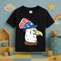 Retro Patriotic Bald Eagle  Toddler T-Shirt