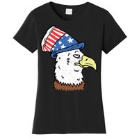 Retro Patriotic Bald Eagle  Women's T-Shirt