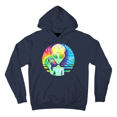 Retro Peace Alien Hippie Hoodie