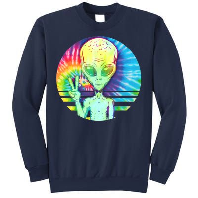 Retro Peace Alien Hippie Sweatshirt