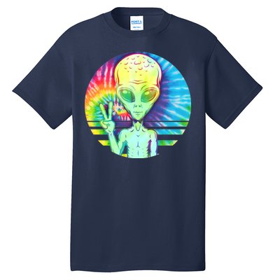 Retro Peace Alien Hippie Tall T-Shirt