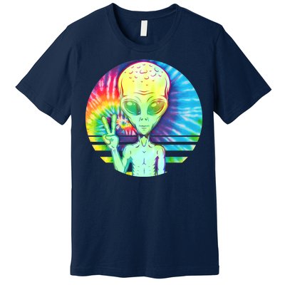 Retro Peace Alien Hippie Premium T-Shirt