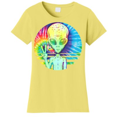 Retro Peace Alien Hippie Women's T-Shirt