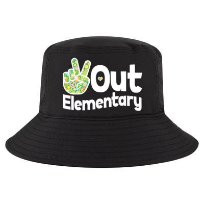 Retro Peace Out Elementary  Cool Comfort Performance Bucket Hat