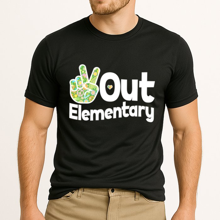 Retro Peace Out Elementary  Performance Shirt