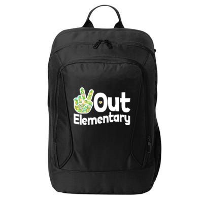 Retro Peace Out Elementary  City Backpack